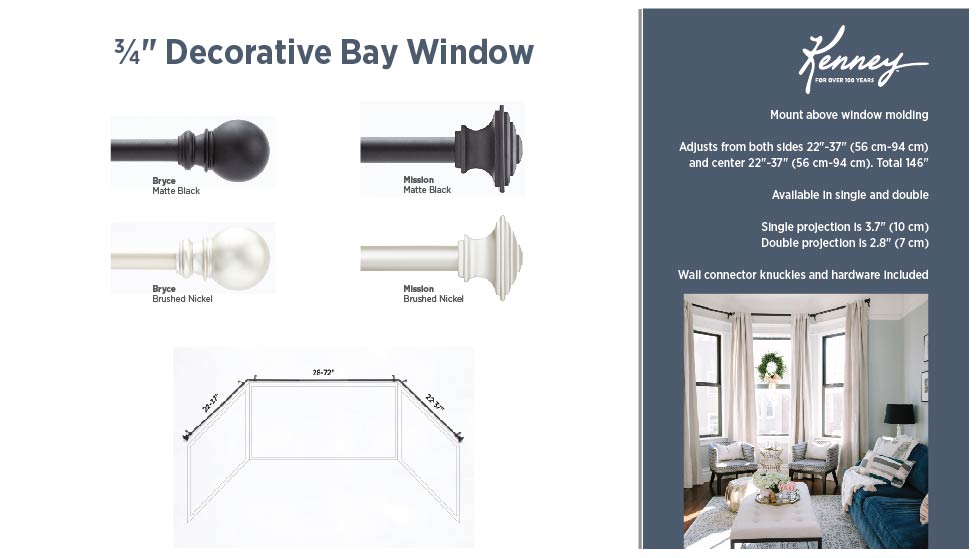 Bay Window Rods